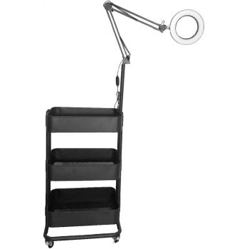 Stylish Makeup LED Light Salon Trolley 